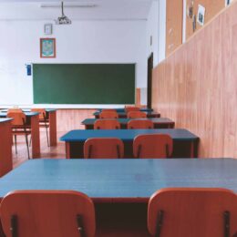 View of classroom from corner of the room