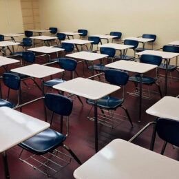 Empty classroom.
