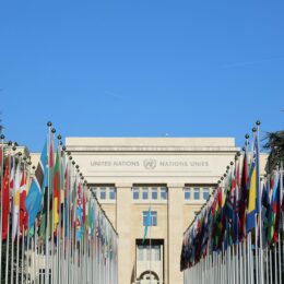 United Nationsl building in Geneva, Switzerland