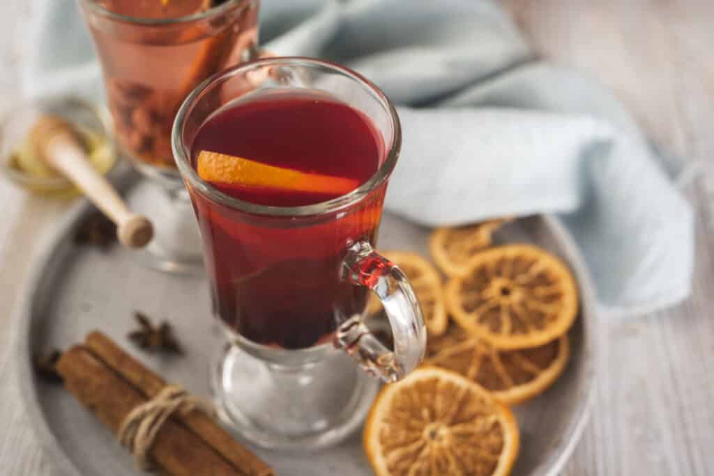 Tea with cinnamon