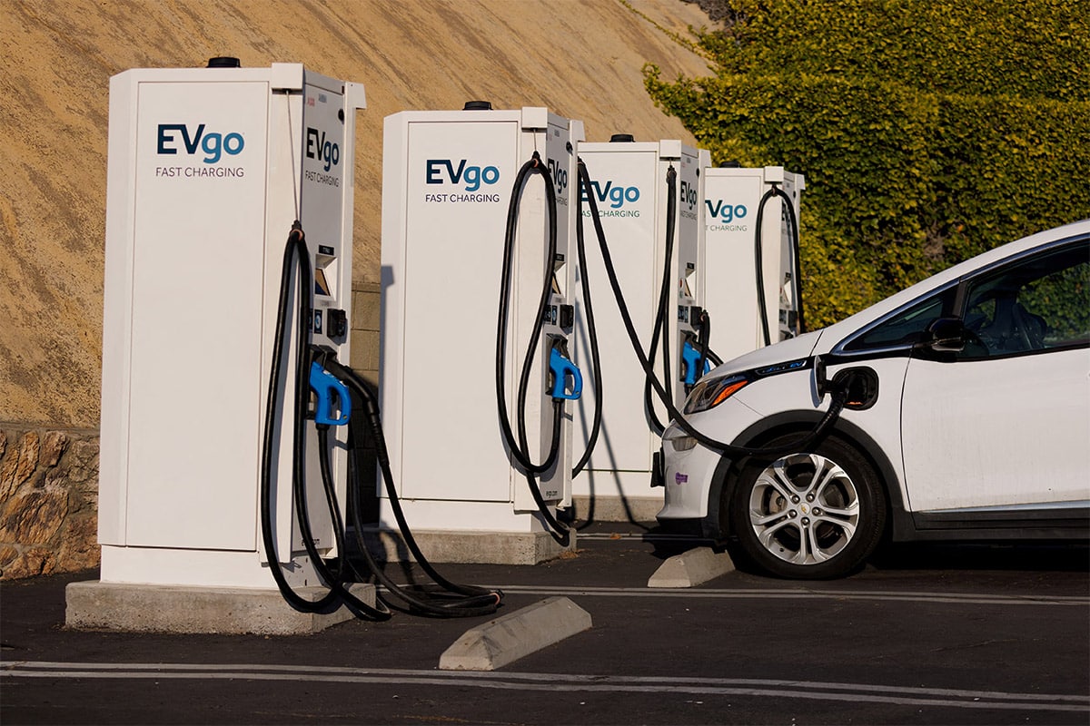 EV Car at a charger
