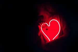 heart neon sign