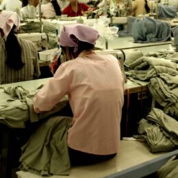 A garment factory in SE Asia.