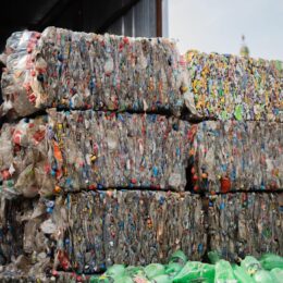 Bales of plastic