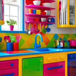 Kitchen made of plastic