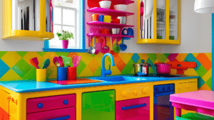 Kitchen made of plastic