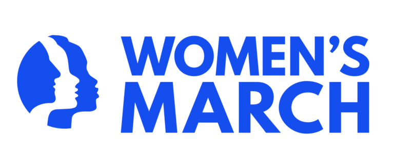 Women's March logo in blue