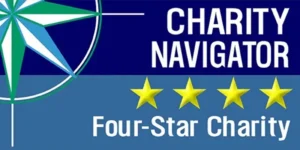 charity navigator logo for EARTHDAY.ORG being a four-star charity