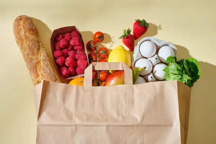 Grocery bag with groceries. Credit: Anastasia Nurullina/Getty Images