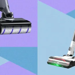 Colorful illustration of vacuums, Courtesy of Bissell; Narwal