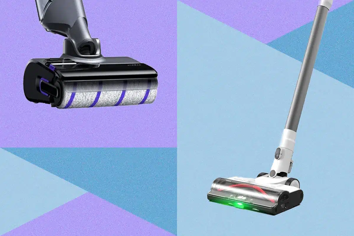 Colorful illustration of vacuums, Courtesy of Bissell; Narwal